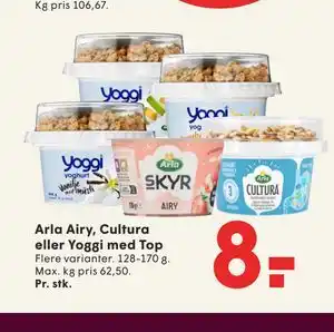 SPAR Arla Airy, Cultura eller Yoggi med Top tilbud
