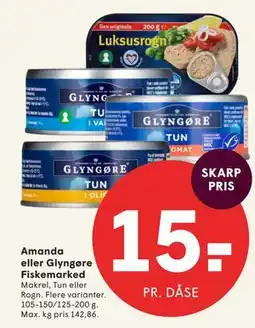 SPAR Amanda eller Glyngøre Fiskemarked tilbud