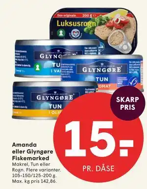 SPAR Amanda eller Glyngøre Fiskemarked tilbud
