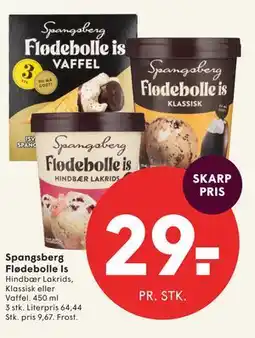 SPAR Spangsberg Flødebolle Is tilbud