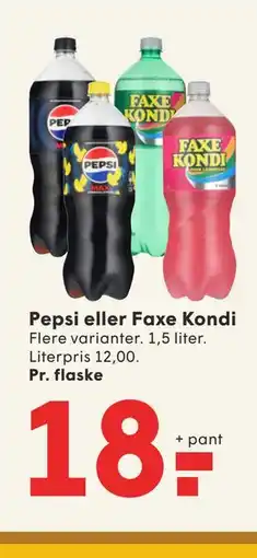 SPAR Pepsi eller Faxe Kondi tilbud