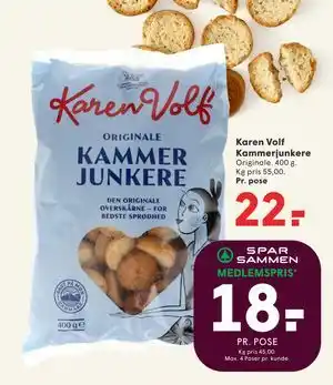 SPAR Karen Volf Kammerjunkere tilbud