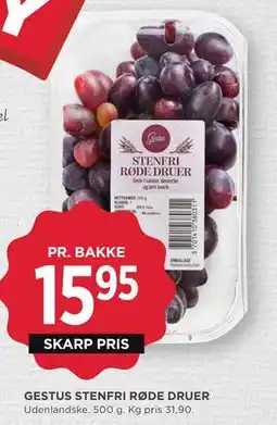 MENY GESTUS STENFRI RØDE DRUER tilbud