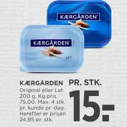 MENY KÆRGÅRDEN tilbud