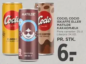 MENY COCIO, COCIO ISKAFFE ELLER MATILDE KAKAOMÆLK tilbud
