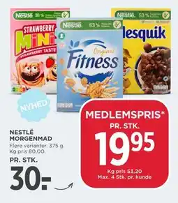 MENY NESTLÉ MORGENMAD tilbud