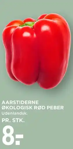 MENY AARSTIDERNE ØKOLOGISK RØD PEBER tilbud