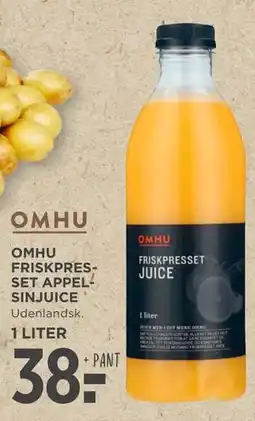 MENY OMHU FRISKPRESSET APPELSINJUICE tilbud