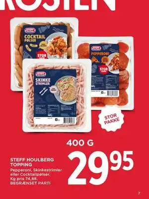 MENY STEFF HOULBERG TOPPING tilbud