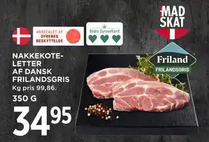MENY NAKKEKOTELETTER AF DANSK FRILANDSGRIS tilbud