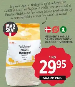 MENY MEJNERTS MØLLE DANSK ØKOLOGISK ØLANDS-HVEDEMEL tilbud