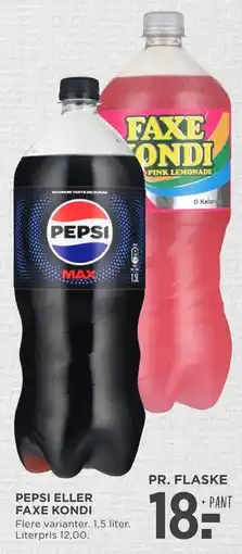 MENY PEPSI ELLER FAXE KONDI tilbud