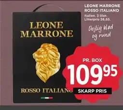 MENY LEONE MARRONE ROSSO ITALIANO tilbud