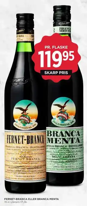 FERNET-BRANCA ELLER BRANCA MENTA