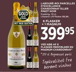 MENY LABOURÉ-ROI PARCELLES D’EXCELLENCE CHARDONNAY ELLER PINOT NOIR tilbud