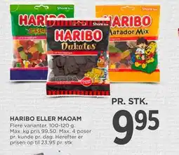 MENY HARIBO ELLER MAOAM tilbud