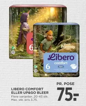 MENY LIBERO COMFORT ELLER UP&GO BLEER tilbud