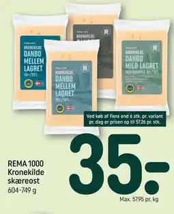 REMA 1000 REMA 1000 Kronekilde skæreost tilbud