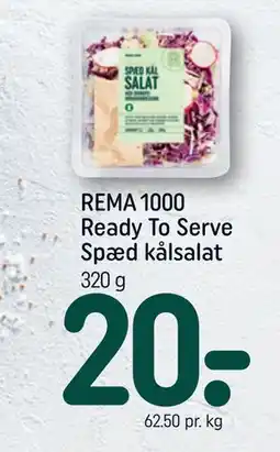 REMA 1000 REMA 1000 Ready To Serve Spæd kålsalat tilbud