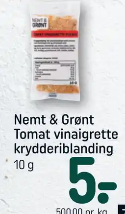 REMA 1000 Nemt & Grønt Tomat vinaigrette krydderiblanding tilbud