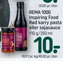 REMA 1000 REMA 1000 Inspiring Food Rød karry pasta eller sojasauce tilbud