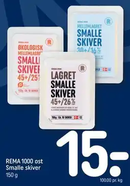 REMA 1000 REMA 1000 ost Smalle skiver tilbud