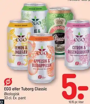 REMA 1000 EGO eller Tuborg Classic tilbud