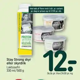 REMA 1000 Stay Strong skyr eller skyrdrik tilbud