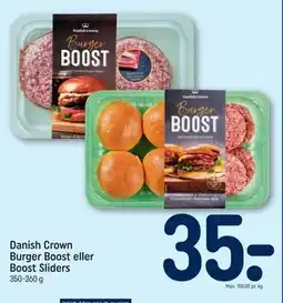REMA 1000 Danish Crown Burger Boost eller Boost Sliders tilbud