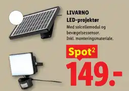 Lidl Livarno LED-projektør tilbud