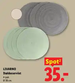 Lidl Livarno Dækkeserviet tilbud