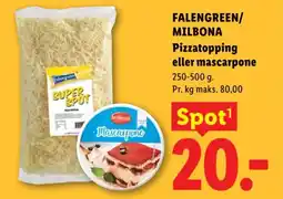 Lidl Falengreen / Milbona Pizzatopping eller mascarpone tilbud