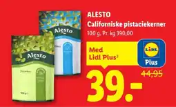 Lidl Alesto Californiske pistaciekerner tilbud