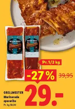 Lidl Marinerede spareribs tilbud