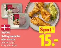 Lidl Kyllingeunderlår eller -overlår tilbud