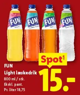Lidl Fun Light læskedrik tilbud