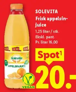 Lidl Solevita Frisk appelsinjuice tilbud