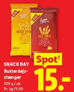 Lidl SNACK DAY Butter dejstænger tilbud