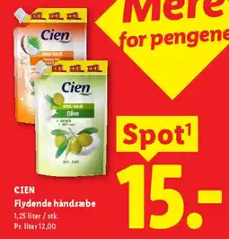 Lidl Cien Flydende håndsæbe tilbud
