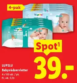 Lidl Lupilu Babyvådservietter tilbud