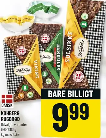 Løvbjerg Kohberg Rugbrød 950-1000g tilbud