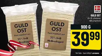 Løvbjerg Guld Ost 900g tilbud