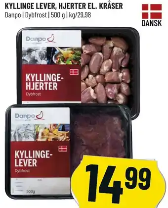 Løvbjerg Kyllinge Lever, Hjerter El. Kråser 500g tilbud