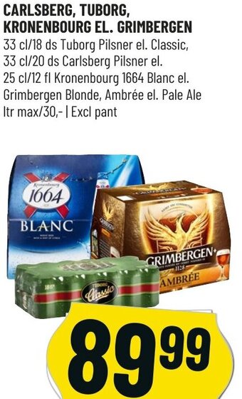 Løvbjerg Carlsberg,Tuborg, Kronenbourg El. Grimbergen tilbud