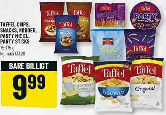 Løvbjerg Taffel Chips,Snacks, Nødder, Party Mix El. Party Sticks 75-175g tilbud