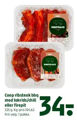 Coop 365 Coop ribsteak BBQ tilbud