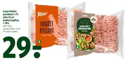 Coop 365 Coop hakket grisekød 4-7% / Xtra! hakket kylling 7-10% tilbud