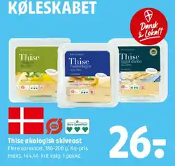 Coop 365 Thise økologisk skivesost tilbud