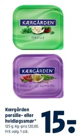 Coop 365 Kærgården persille- eller hvidløgsmør tilbud