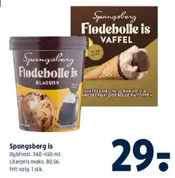 Coop 365 Spangsberg flødebolle is tilbud